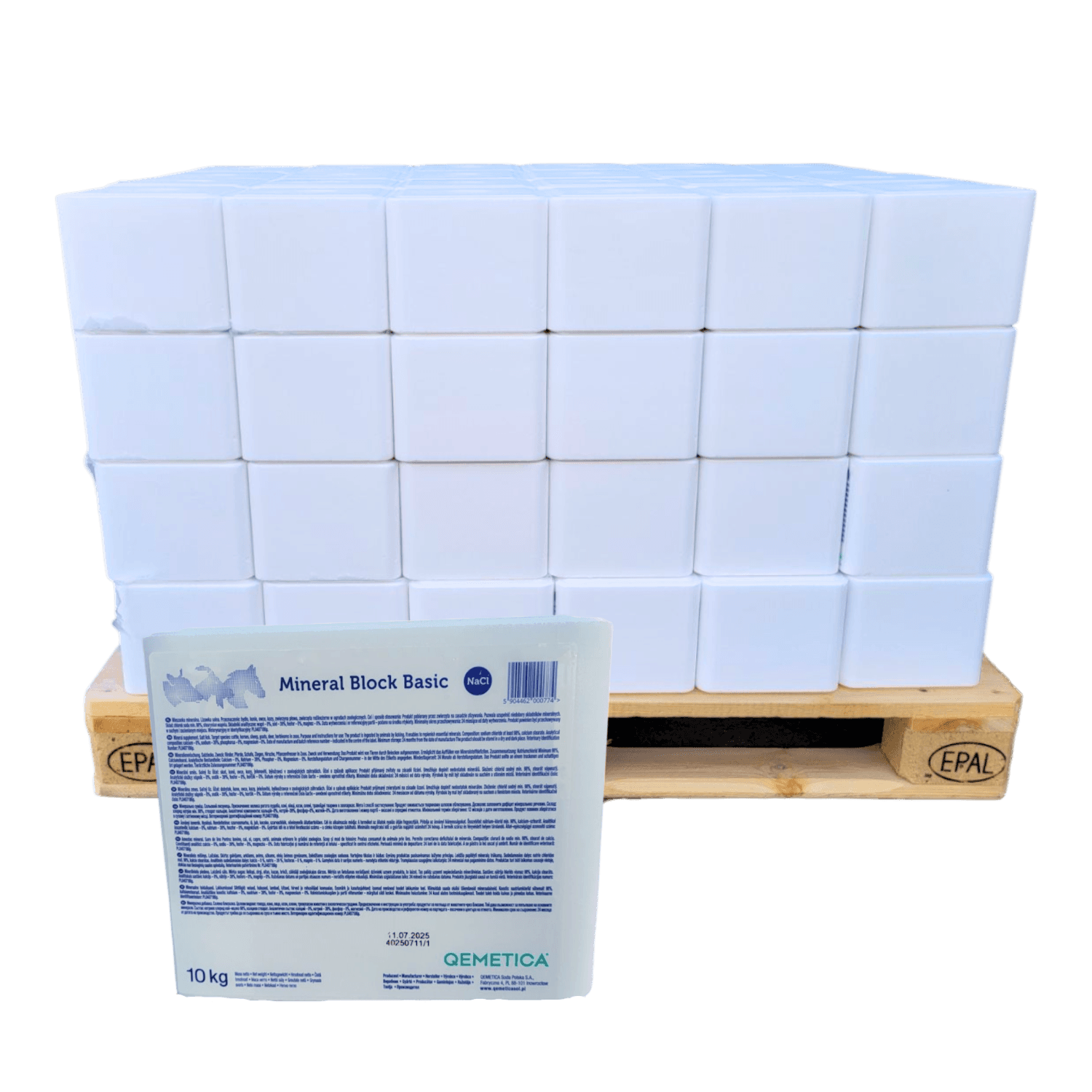 Lizawka solna MINERAL BLOCK BASIC Qemetica Ciech kostka 10 kg