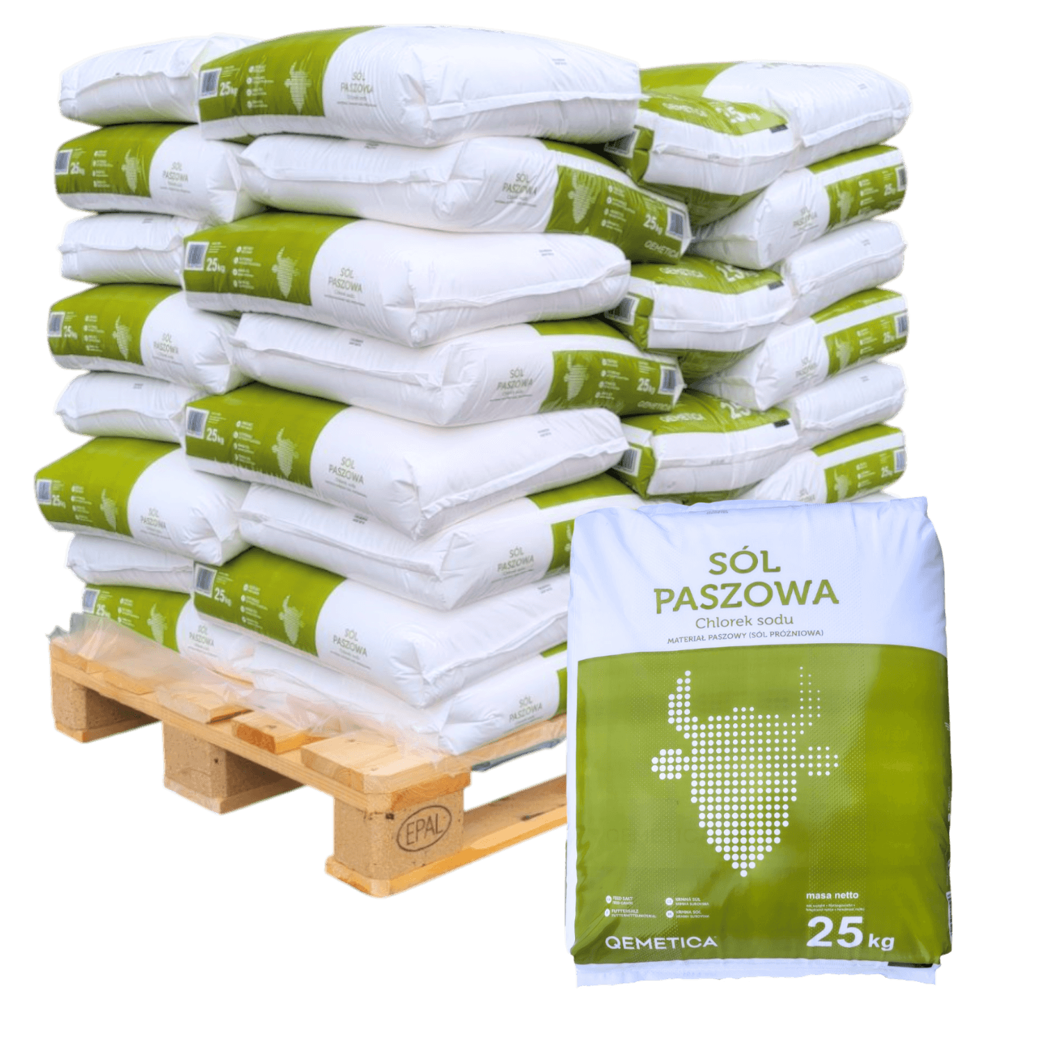 Sól warzona paszowa Qemetica Ciech worek 25 kg